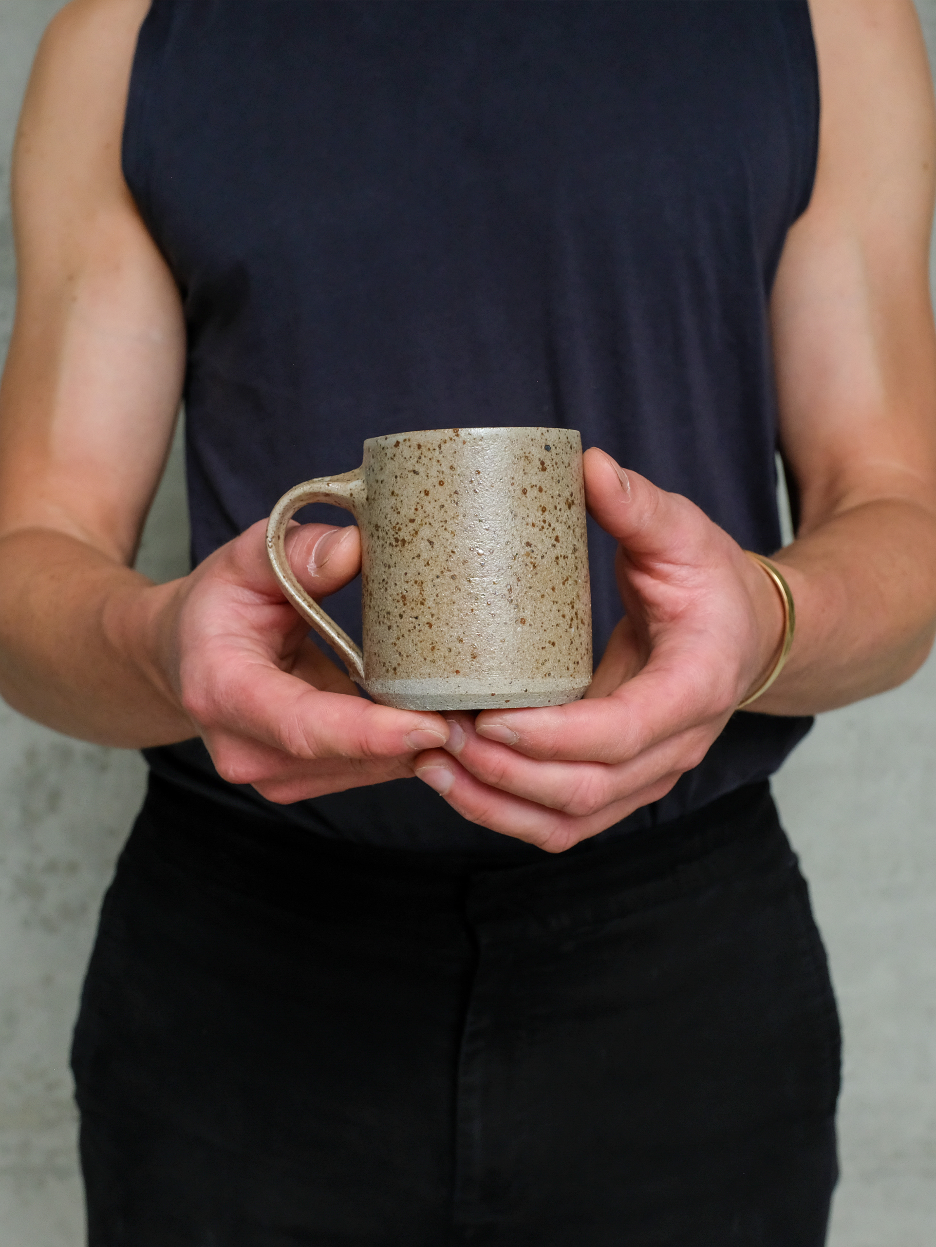 You hold this to your lips and think of me, one hundred stories I don’t have time to write, Reduction fired stoneware and ash glaze (2025)